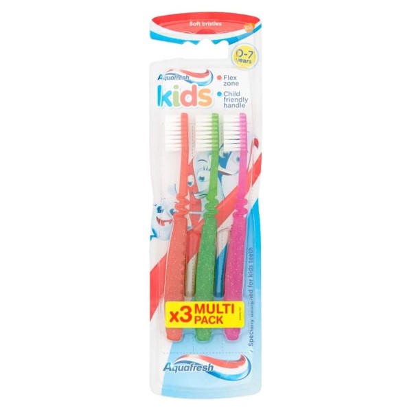 Aquafresh Kids Soft Toothbrush Triple Pack