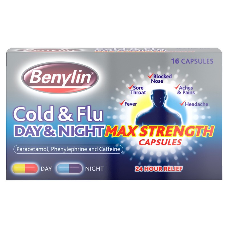 Benylin Cold & Flu Day & Night Max Strength Capsules