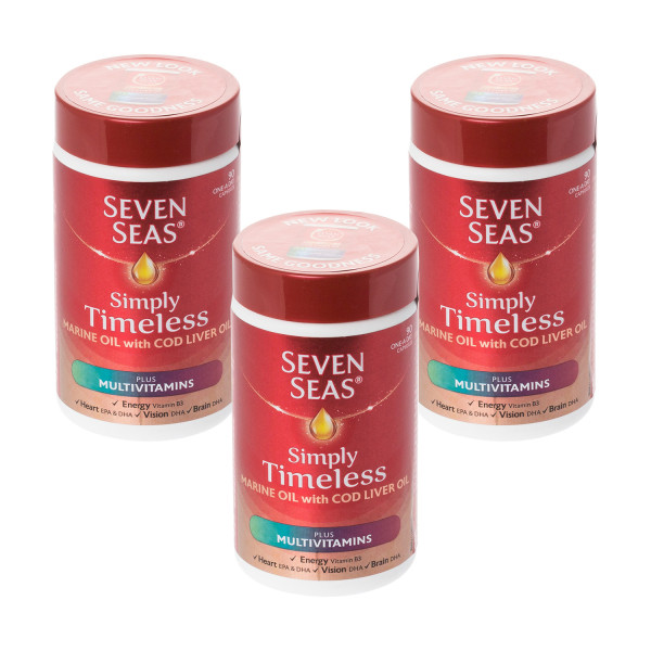 Seven Seas Cod Liver Oil Plus Multivitamin Capsules Triple Pack