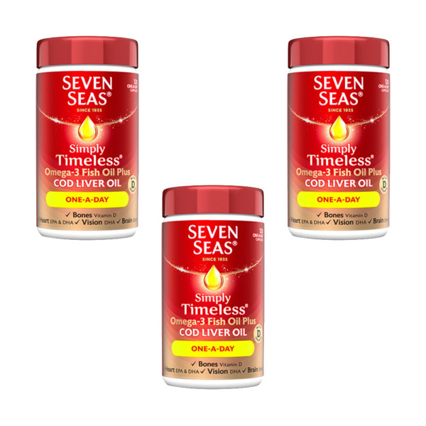Seven Seas Cod Liver Oil One-A-Day Capsules Triple Pack