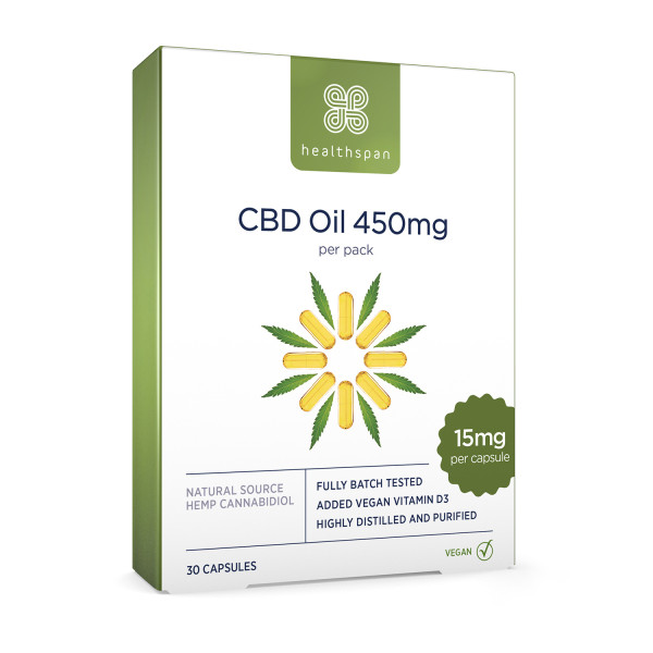 Healthspan CBD 450mg Capsules