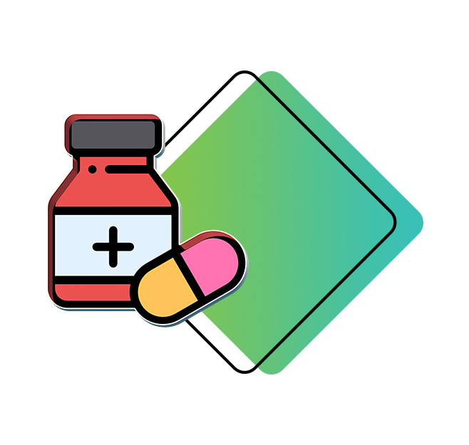 A generic square placeholder image with rounded corners in a figure.