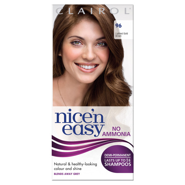 Clairol Nice'n Easy No Ammonia Hair Dye 96 Lightest Golden Brown