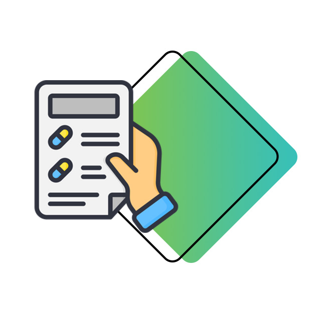 A generic square placeholder image with rounded corners in a figure.