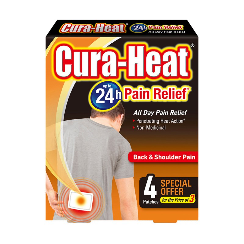 Cura Heat Back Pain 3+1