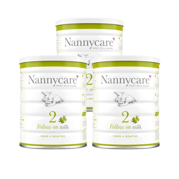 Nannycare 2 Goat Milk Based Follow On Milk 6 Months+ Triple Pack