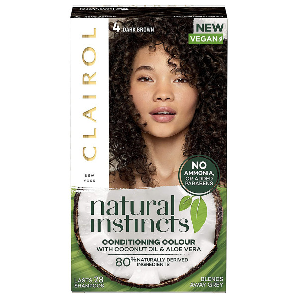 Clairol Natural Instincts Hair Dye, 4 Dark Brown