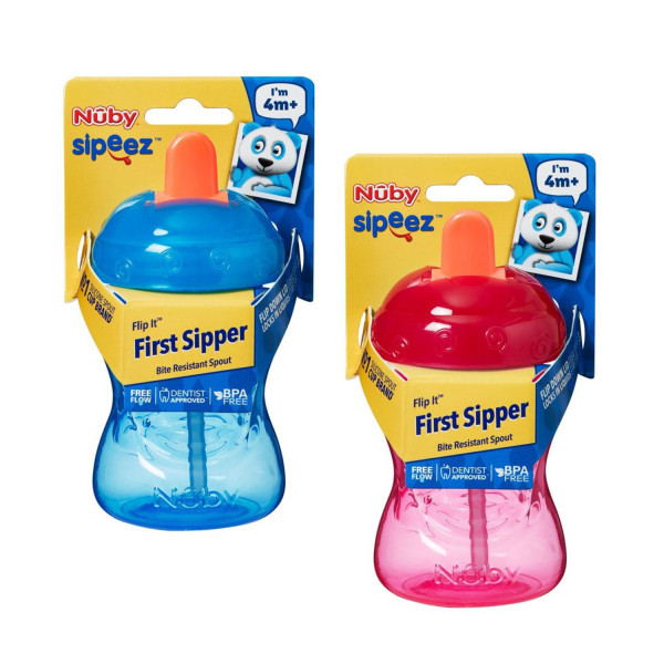 Nuby Flip It First Sipper Free Flow Beaker