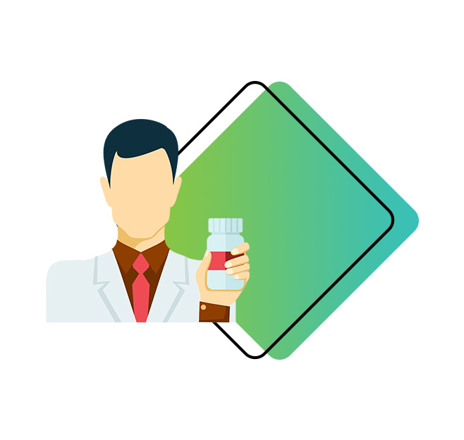 A generic square placeholder image with rounded corners in a figure.