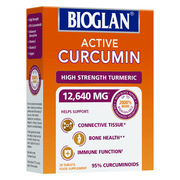 Bioglan Active Curcumin High Strength Turmeric 30 Tablets