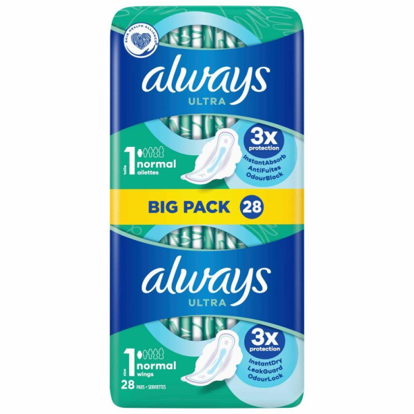Always Ultra Normal Pads with Wings